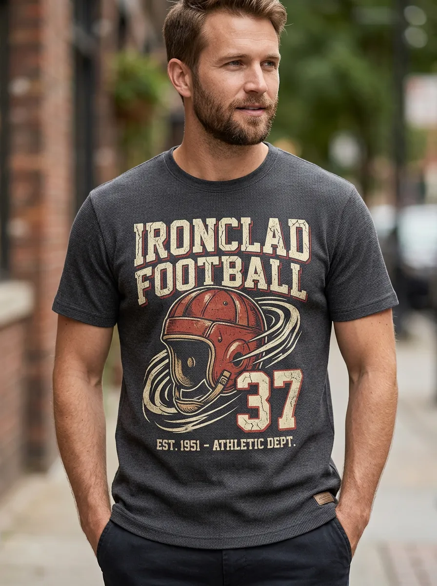 Men's Gridiron Ironclad Helmet T-Shirt