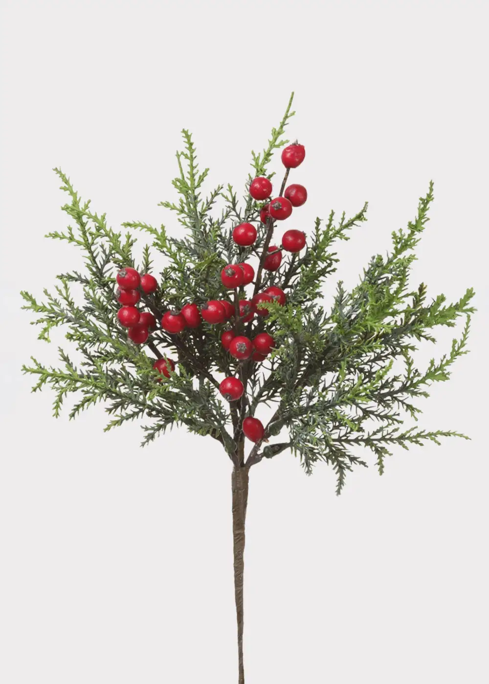 Artificial Winter Cedar Pick With Berries