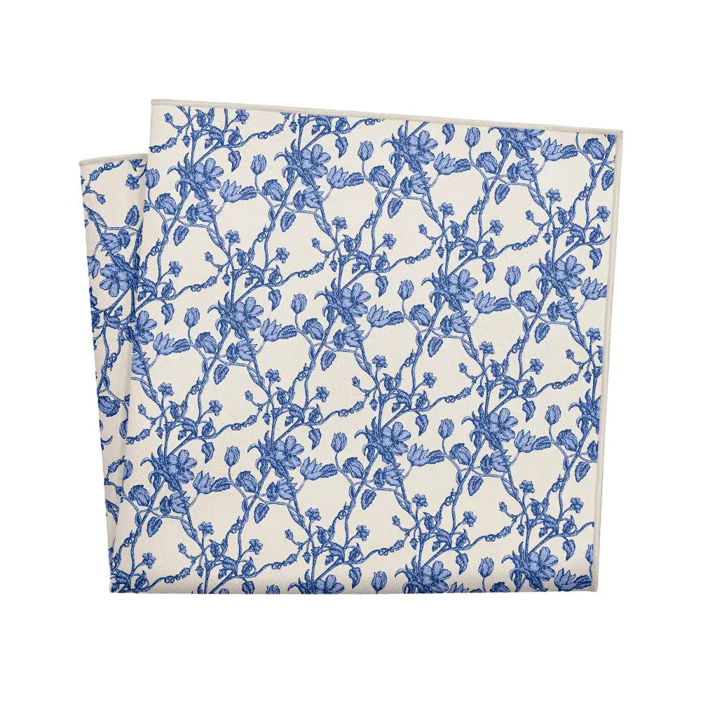 Smart Streamlined Floral Pocket Square