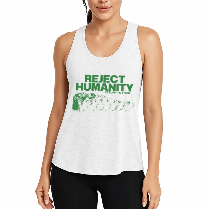 Reject Humanity Meme Athletic Tank