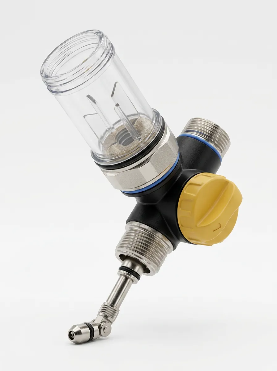 Adjustable-Spray Water Heater Flush Tool