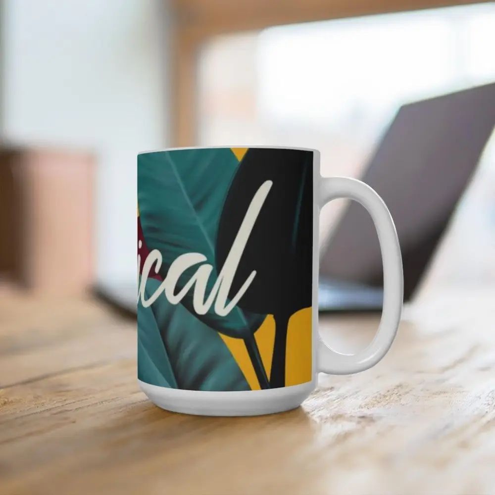 Porcelain Tropical Drinkware Set