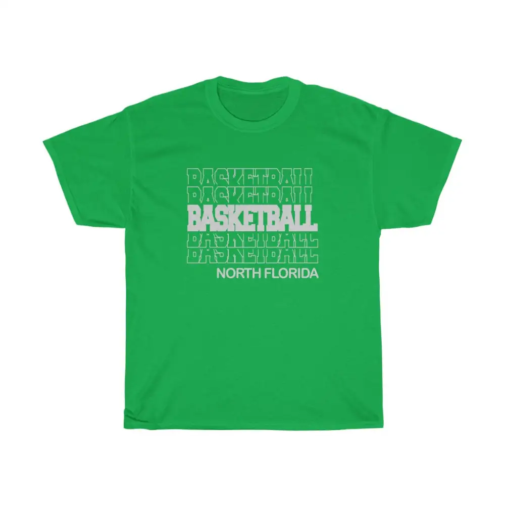 Basketball North Florida in Modern Stacked Lettering