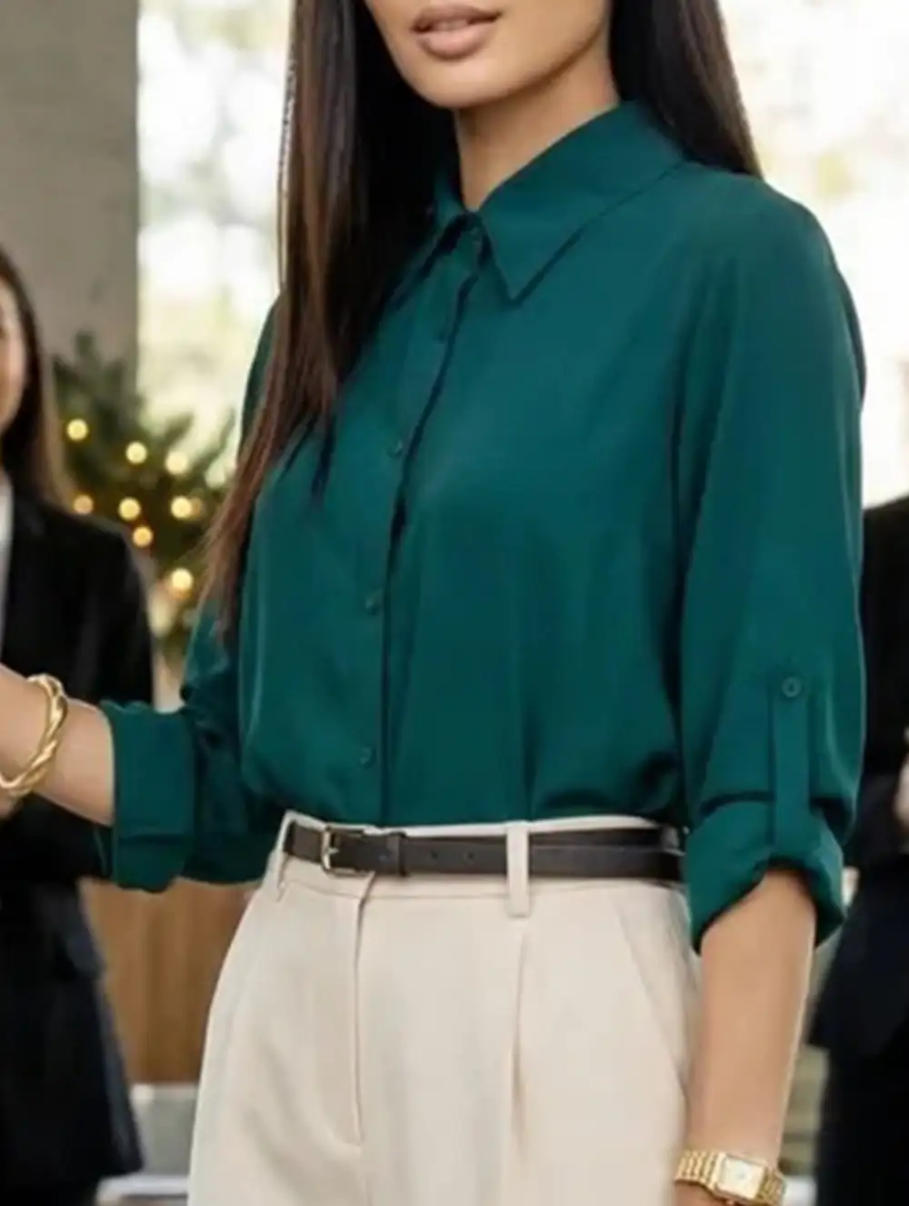 Polo Button Knit Cardigan