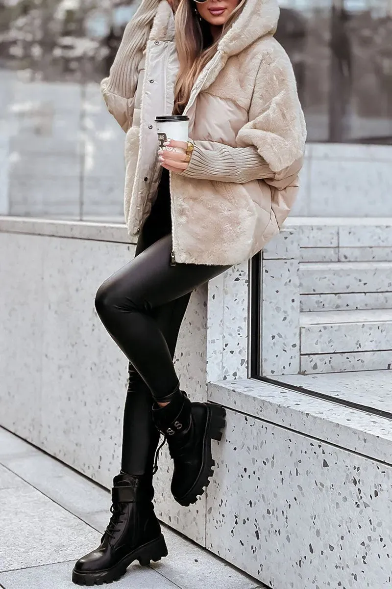 Contemporary Hooded Bomber Jacket