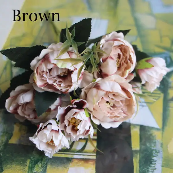 Layered Artificial Peony Bouquet