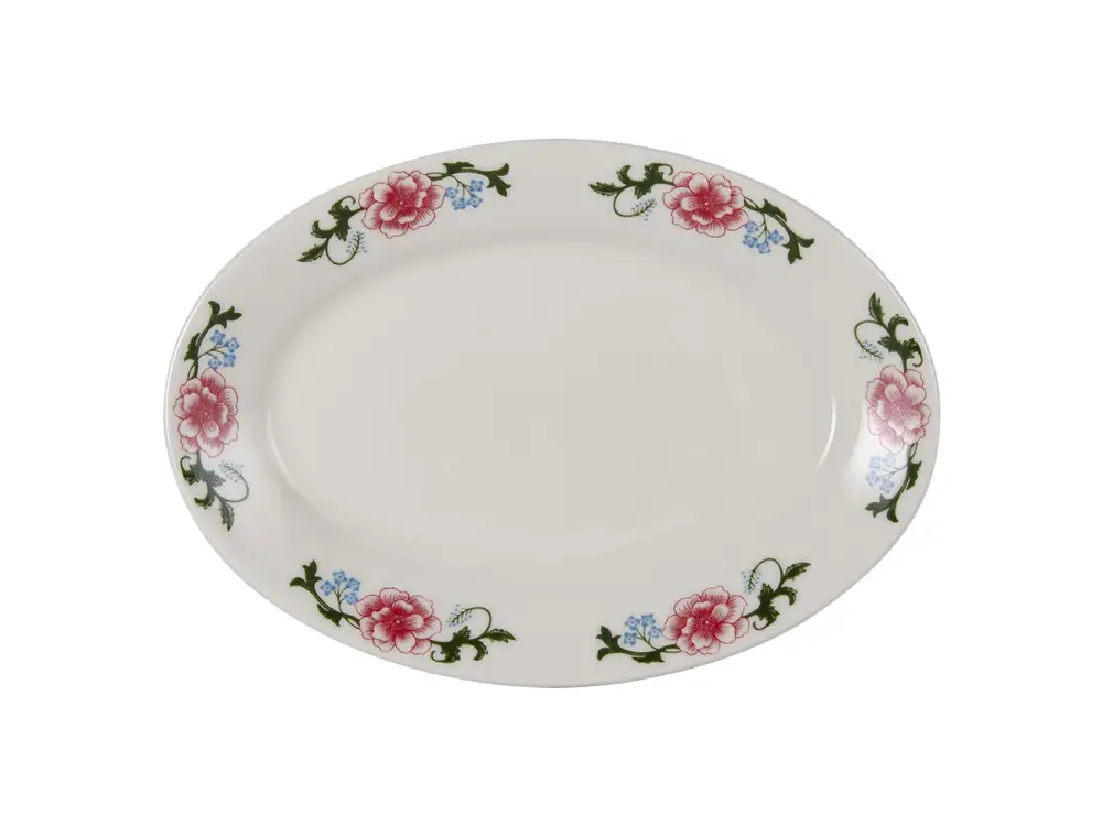 Floral Oval Platter