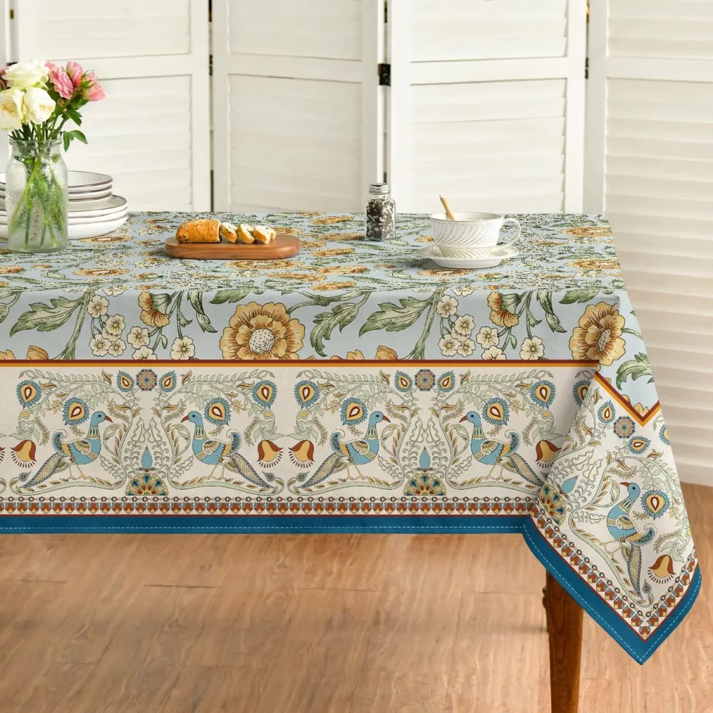 Vintage Floral Tablecloth