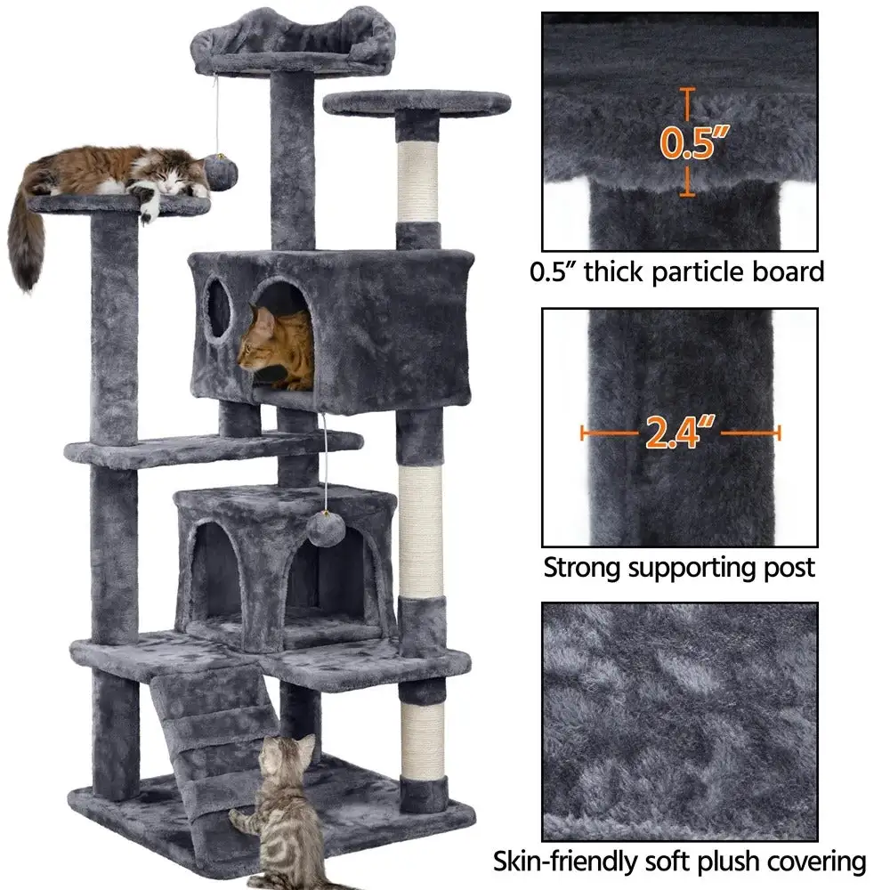Comfortable Cat Climbing Tree