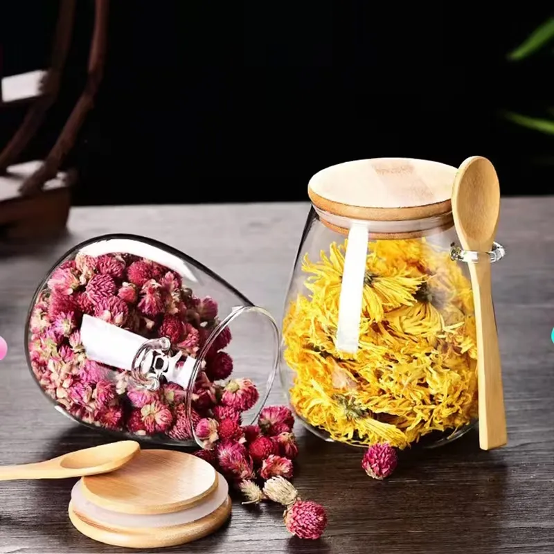 Glass Storage Jar with Bamboo Lid