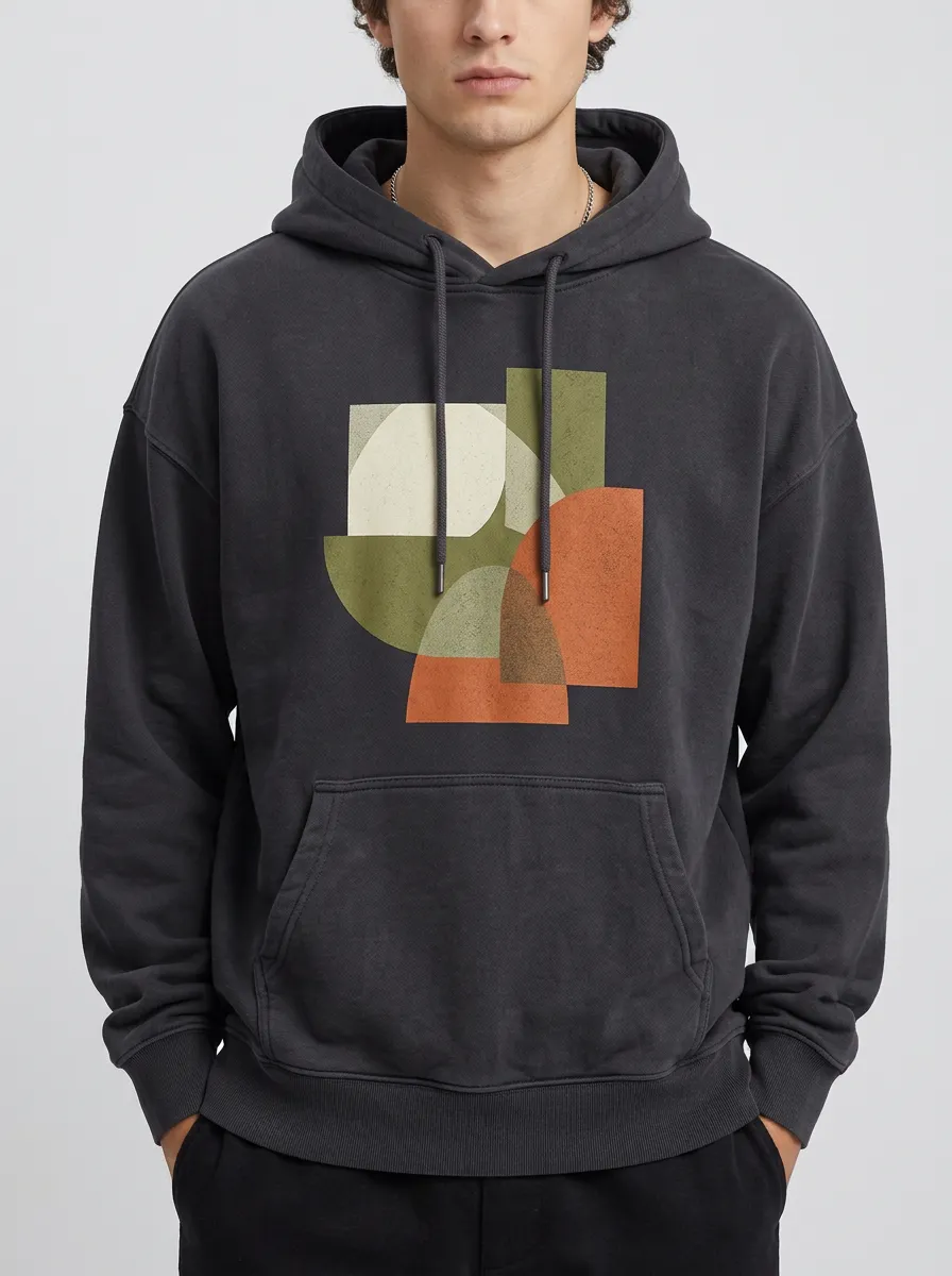 Abstract Art Geometric Shapes Hoodie