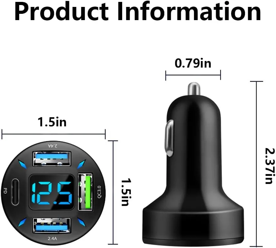 Multi Port USB Car Charger