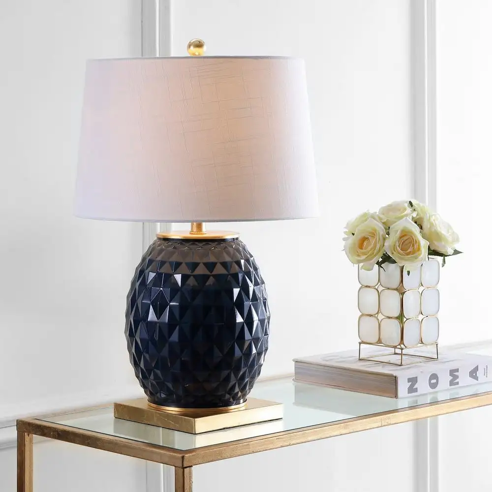 LED Glass Metal Table Lamp