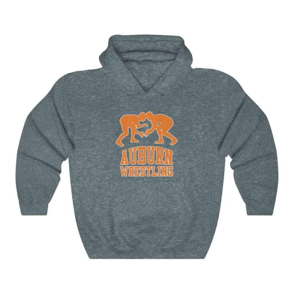 Relaxed Statement Print Wrestling Graphic Pullover Hoodie