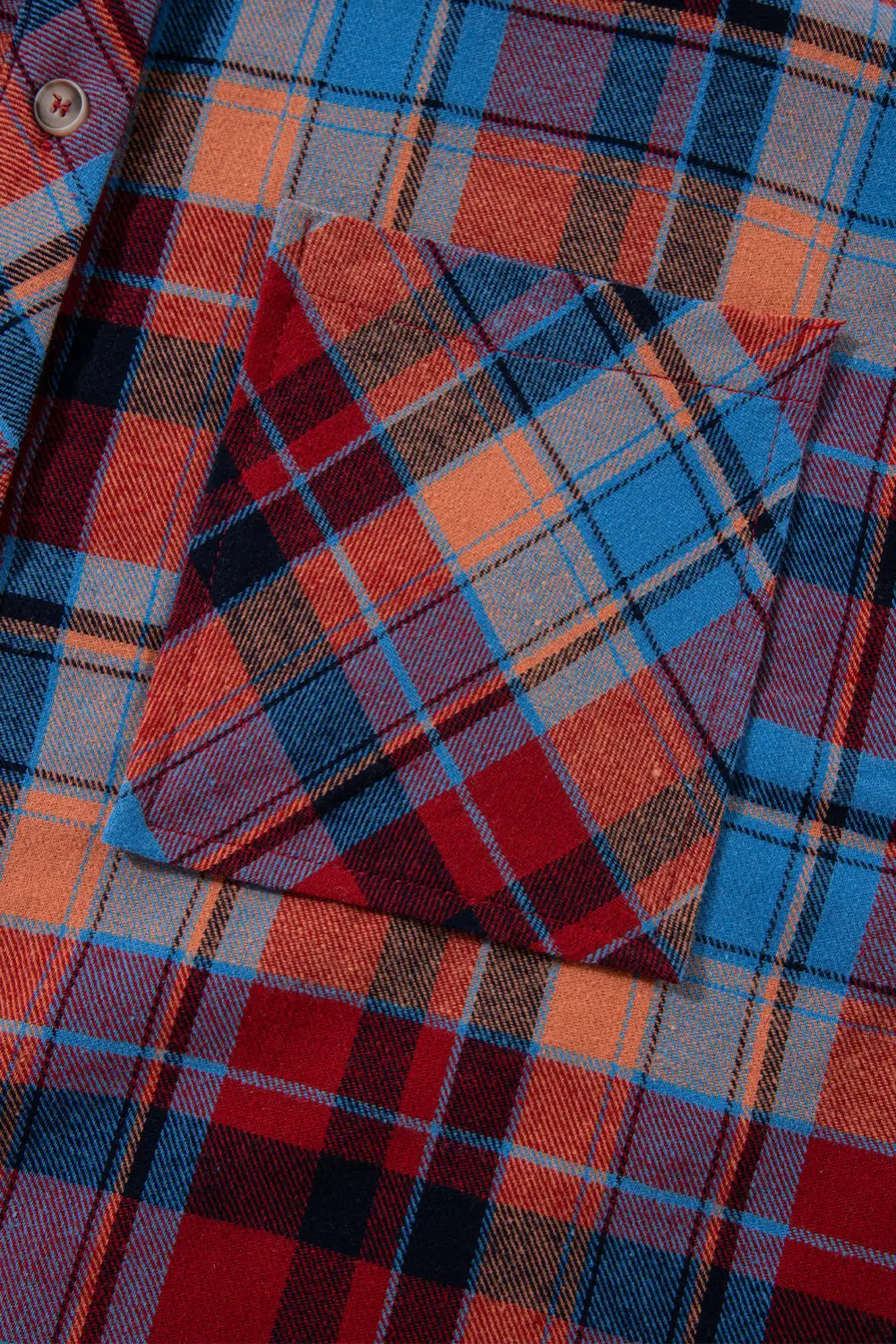 Plaid Relaxed Fit Western Inspired Shirt Blouse
