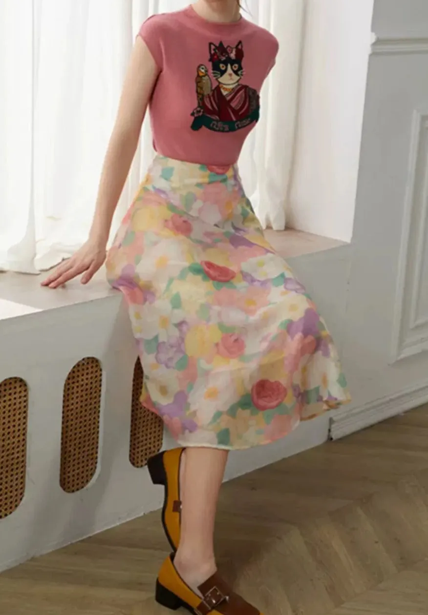 Casual Minimal Everyday Casual Polyester Skirt