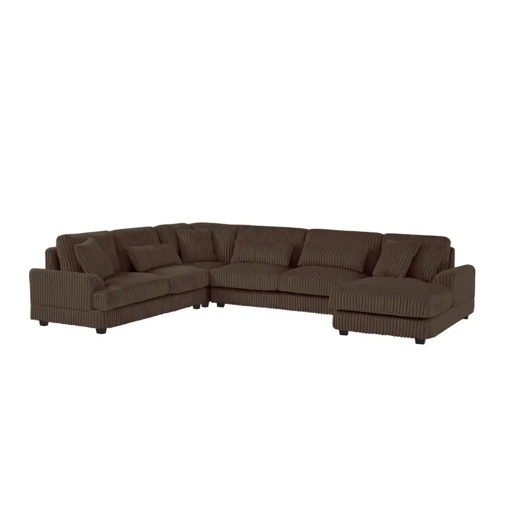 Sectional U-Shaped Corduroy Sectional Sofa