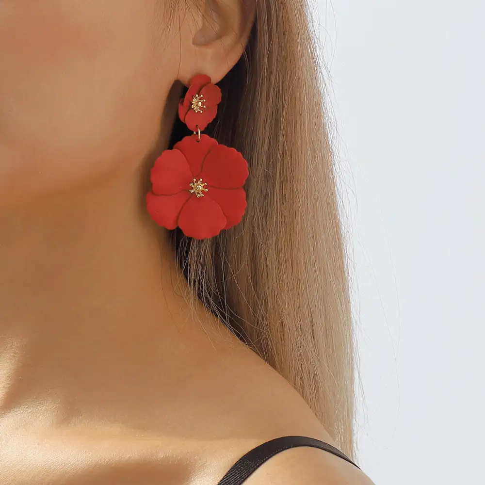 Textural Flower Earrings