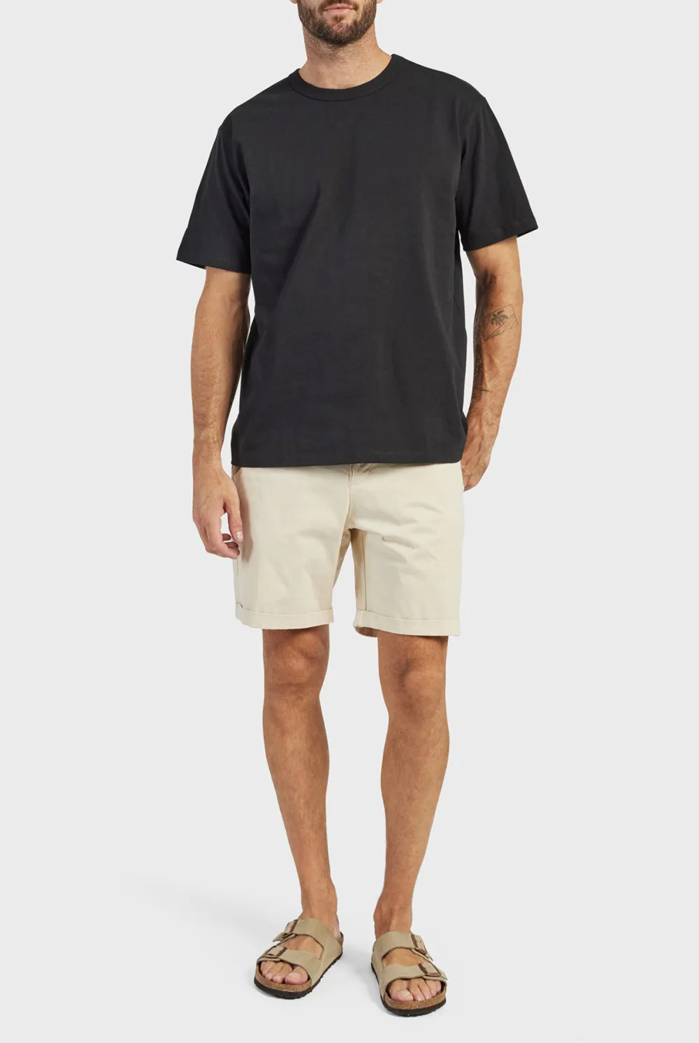 Slim Fit Stretch Cotton Chino Casual Shorts
