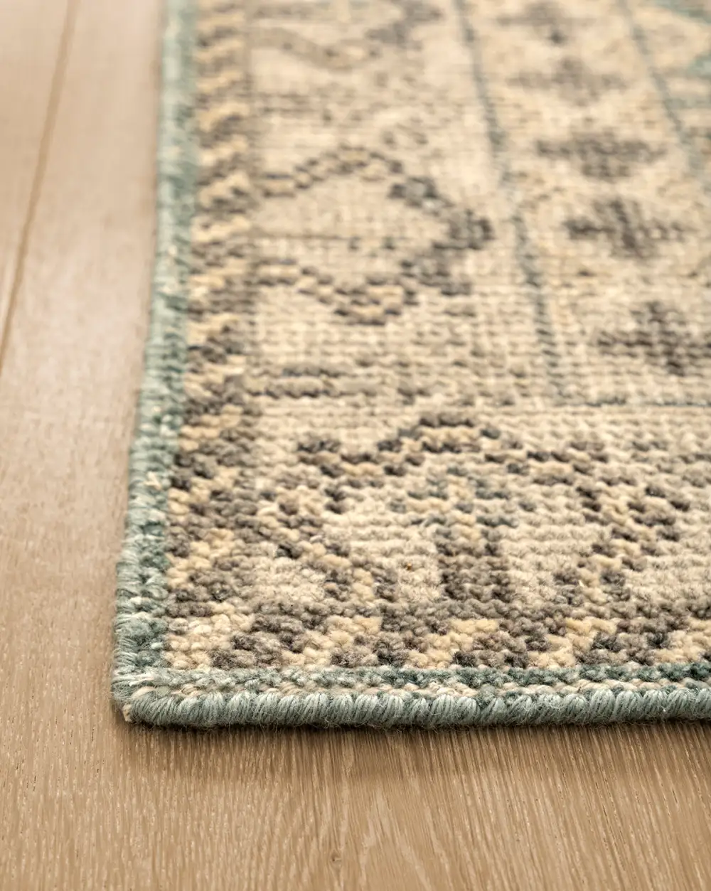 Heirloom-Inspired Hand-Knotted Synthetic Area Rug