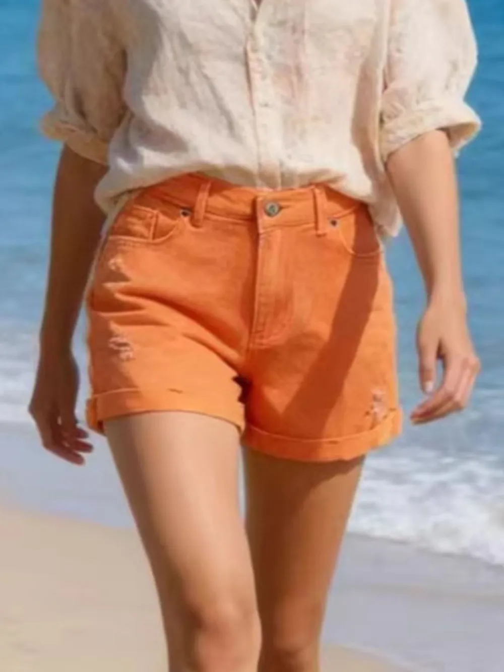 Modern Fit High Waist Shorts