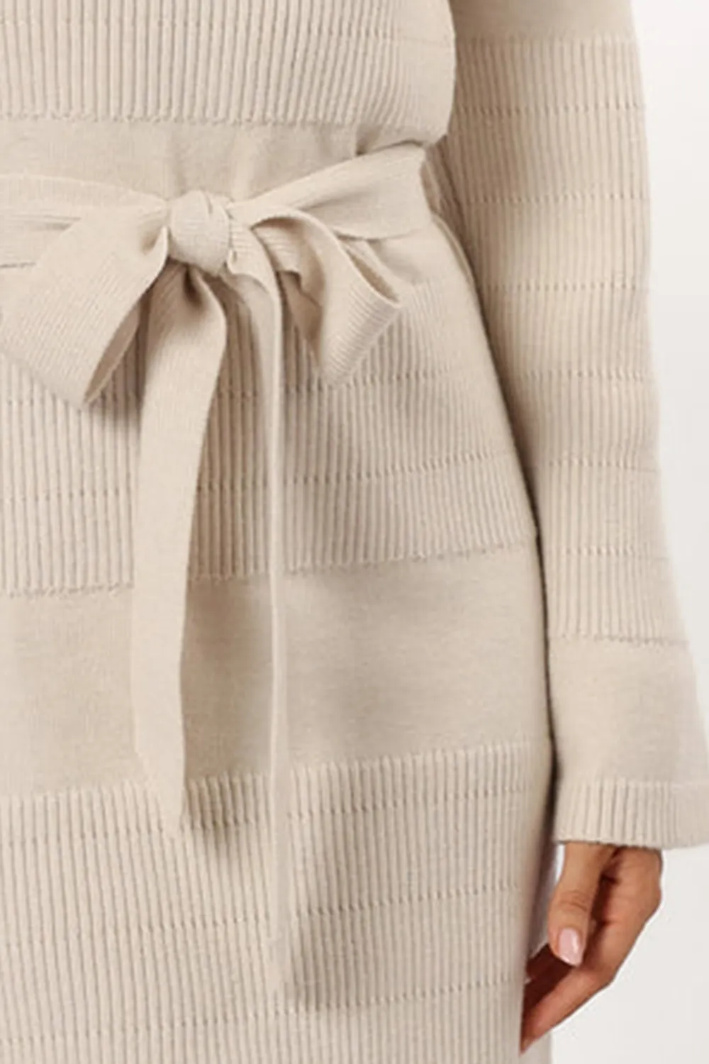 BONE MINI SWEATER DRESS