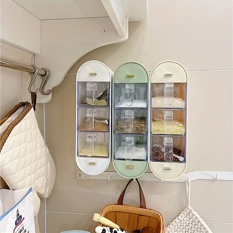 Multi-Compartment Spice Rack