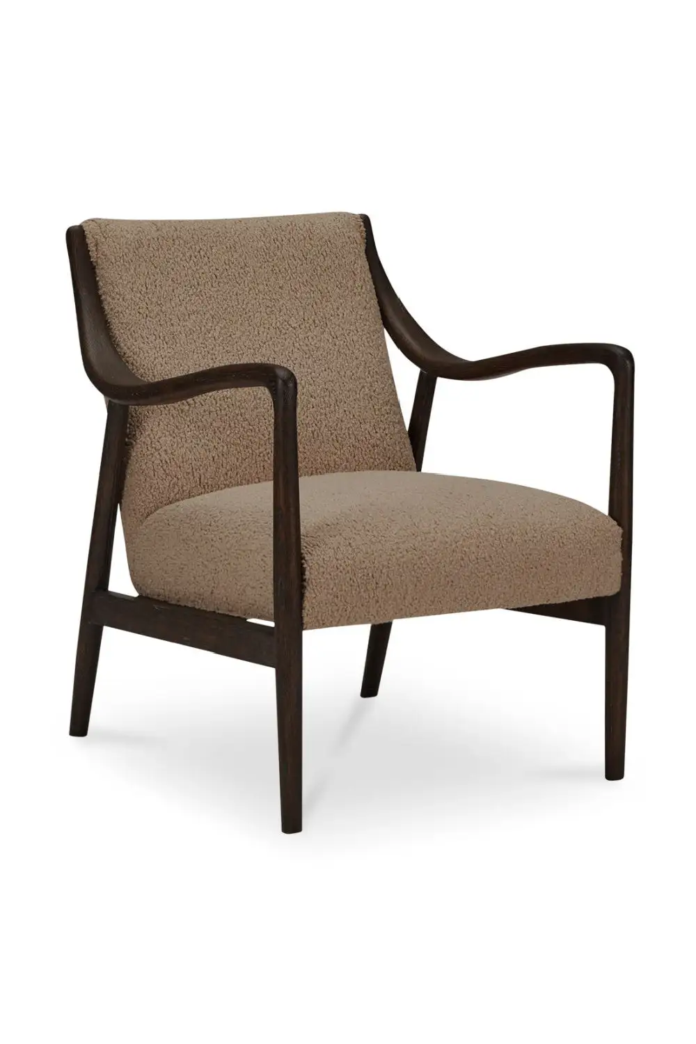 Sculptural Shearling Accent Chair
