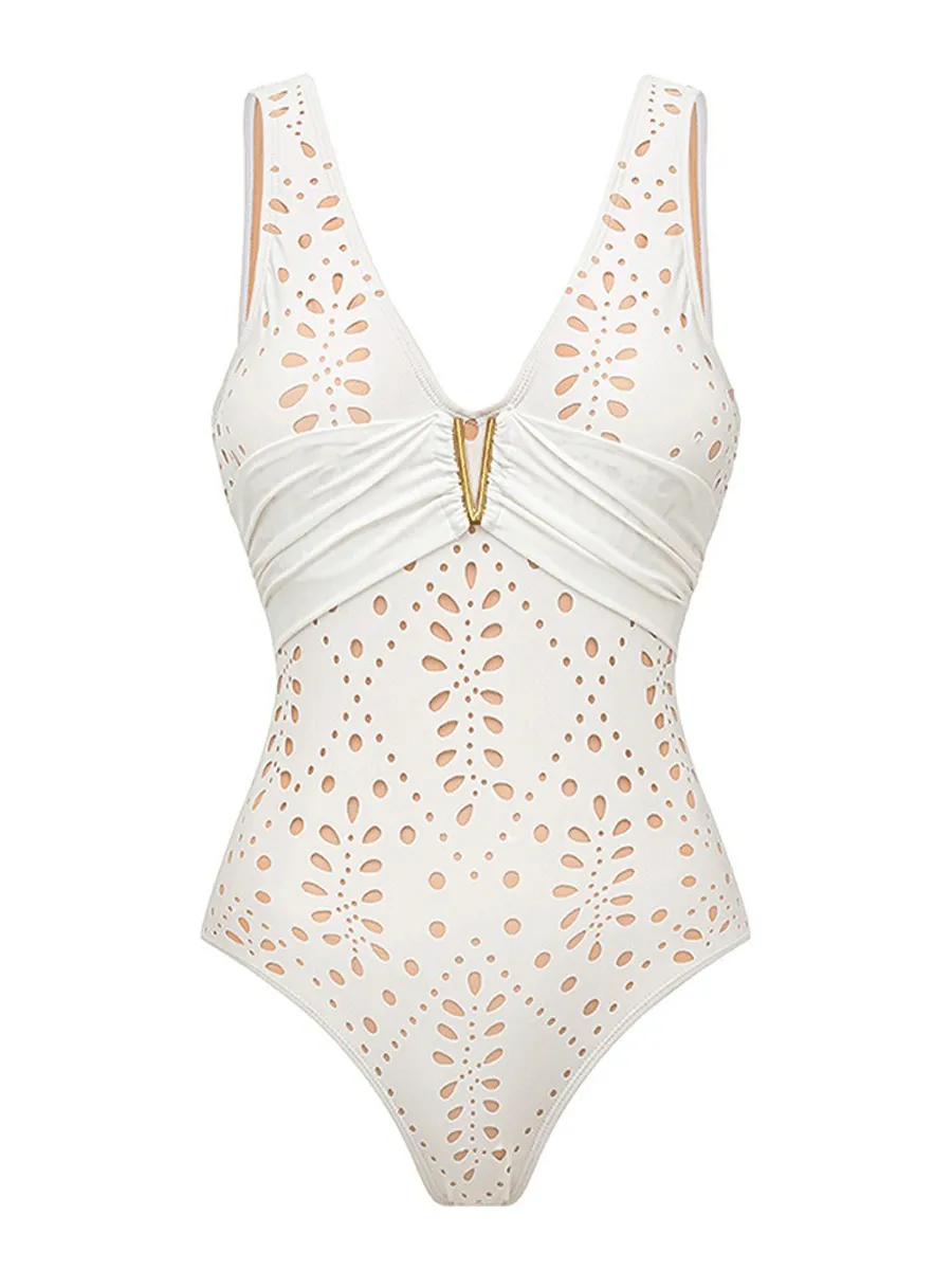 Lorelei Sexy Solid-Color Swimsuit Set