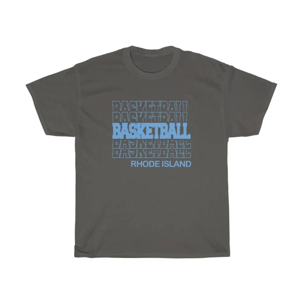 Basketball Rhode Island in Modern Stacked Lettering