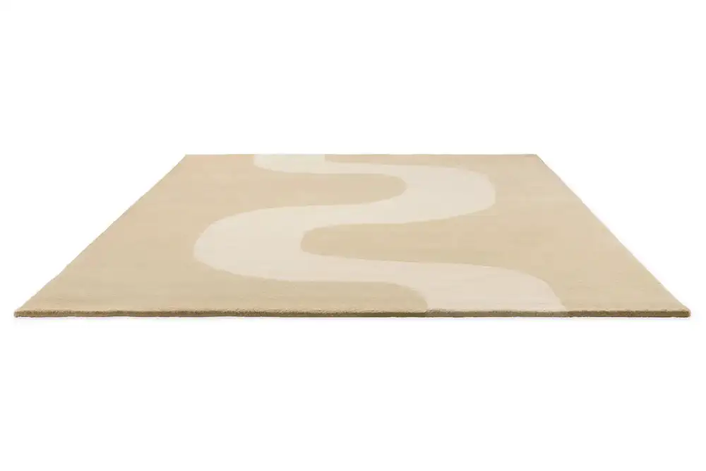 Wool Tufted Contemporary Layered Area Rug