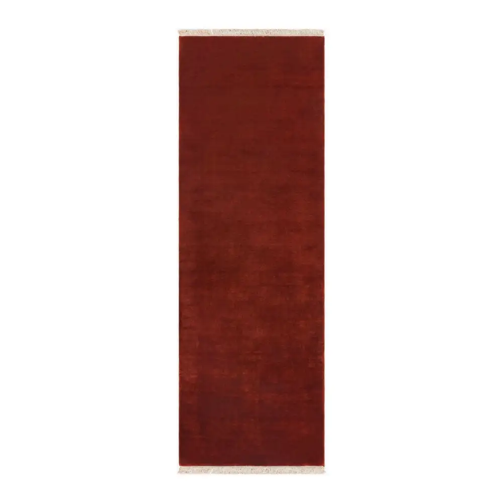 Hand-Loomed Wool Fringe Table Runner