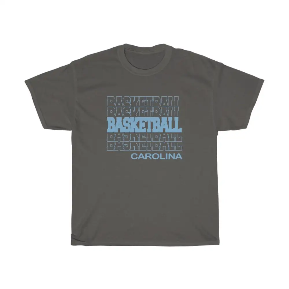 Basketball Carolina in Modern Stacked Lettering