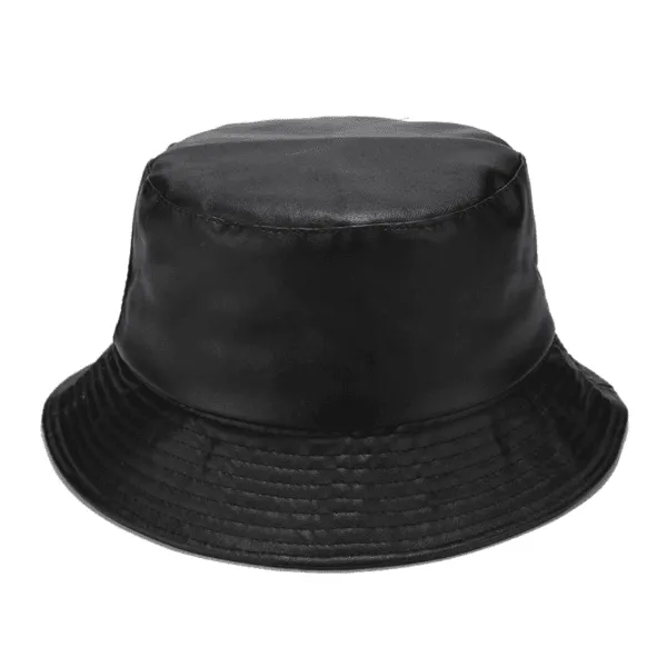 Faux Leather Bucket Hat