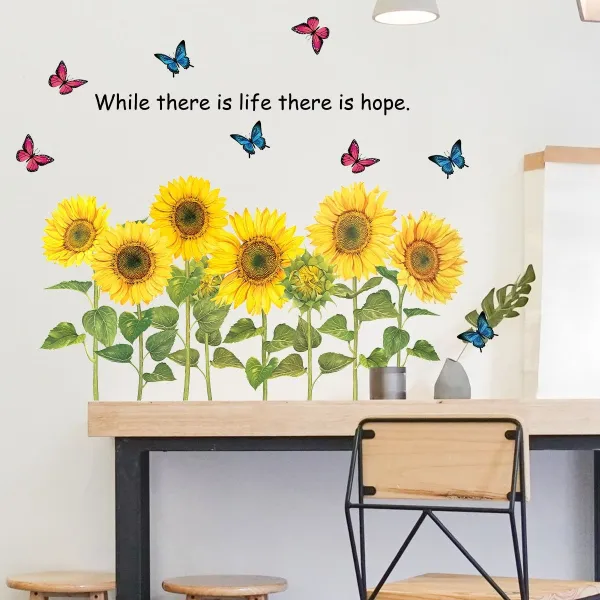 Butterfly & Sunflower Sticker