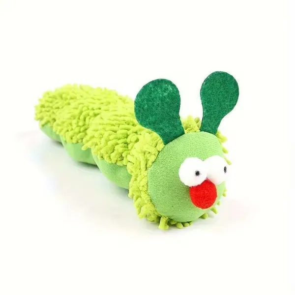 Plush Caterpillar Cat Toy