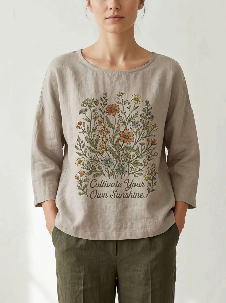 Nature Lover Wildflower Cultivate Your Own Sunshine Top
