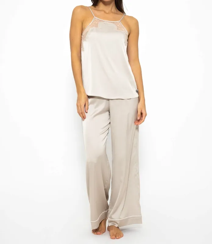 Lace Satin Everyday Top