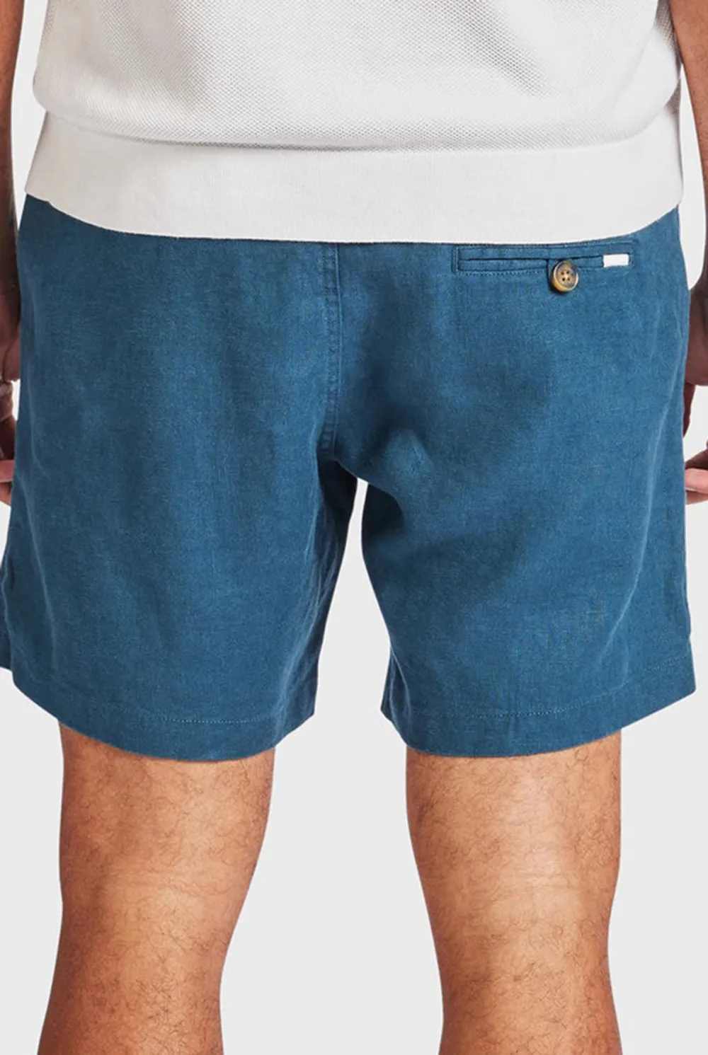 Lightweight Linen Blend Drawstring Vacation Shorts