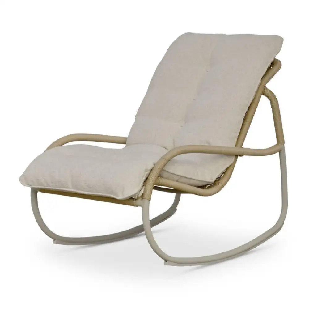 Minimalist Outdoor/Indoor Wicker Rocking Chair