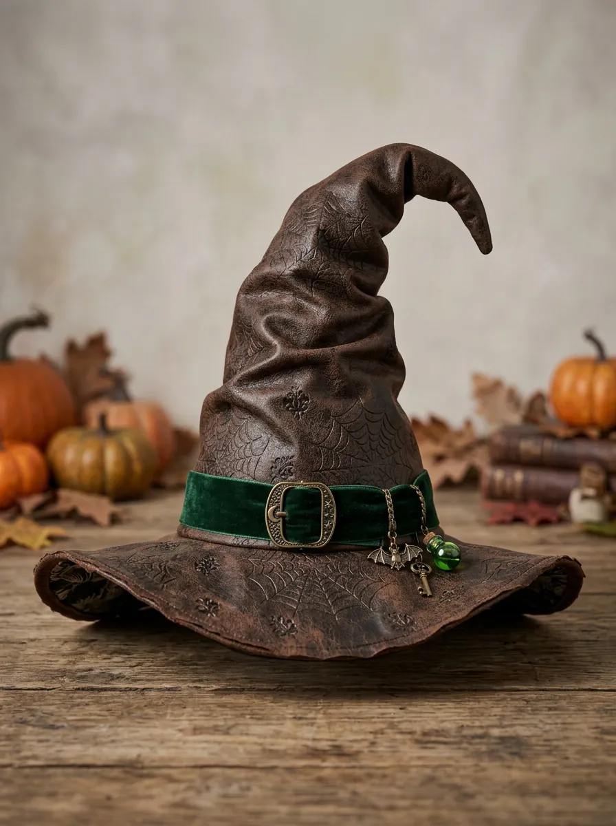 Festive Spiderweb Halloween Witch Hat