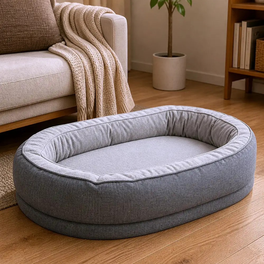 Washable Bolster Pet Bed