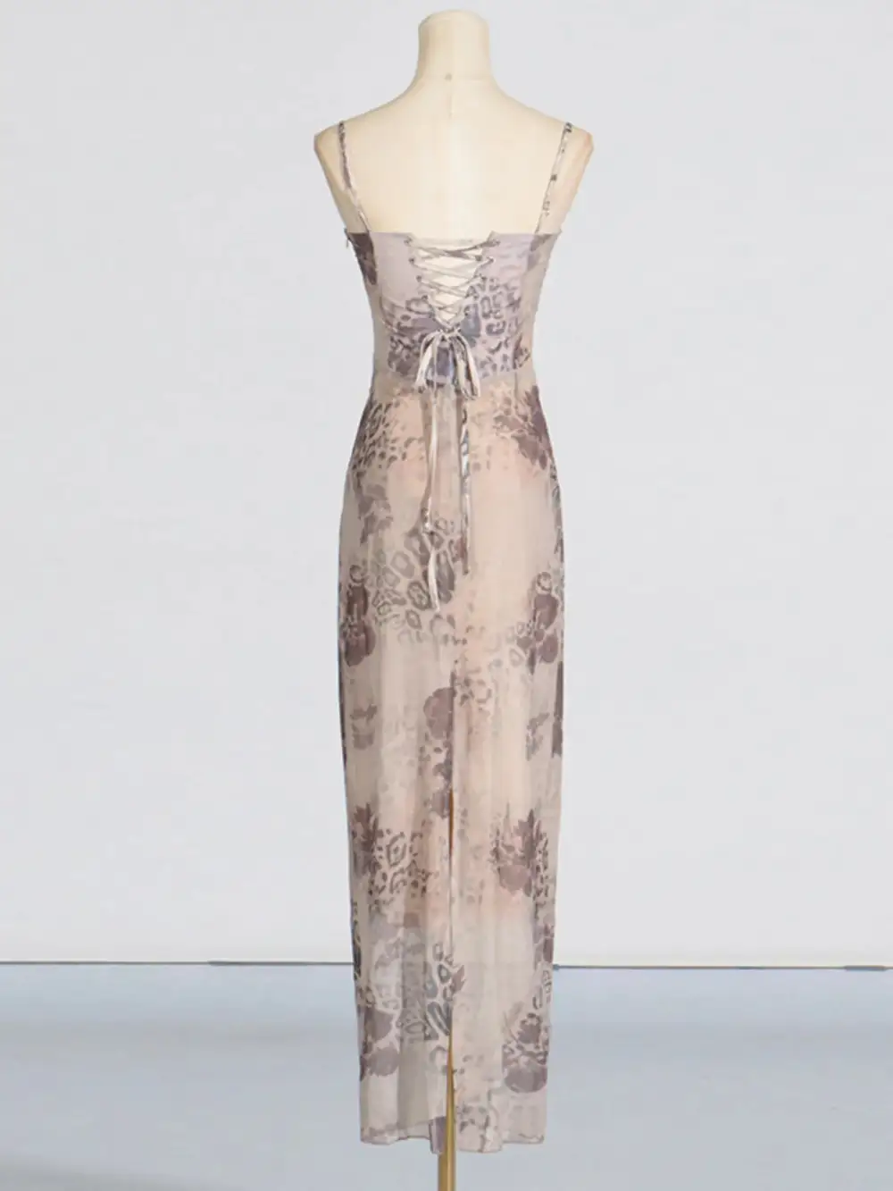 Drape Printed Maxi Dress