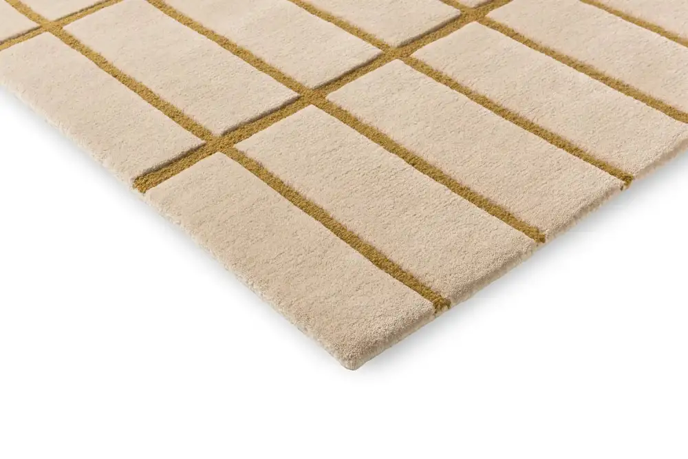 Wool Tufted Geometric Relaxed Area Rug