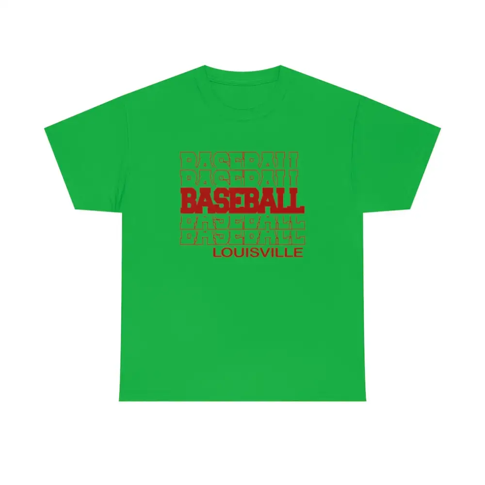 Baseball Louisville in Modern Stacked Lettering T-Shirt