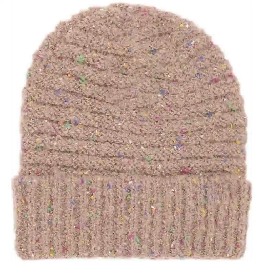 Confetti Boucle Knit Cuff Beanie