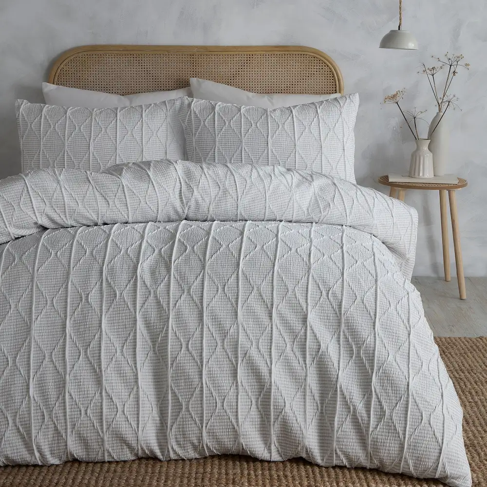 Reversible Stripe Duvet Cover Set