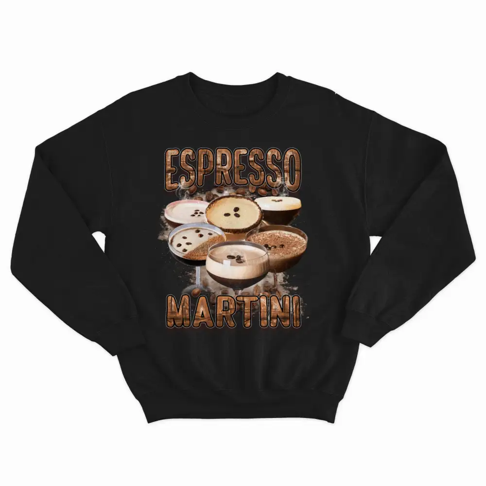 Espresso Graphic Fleece Crewneck
