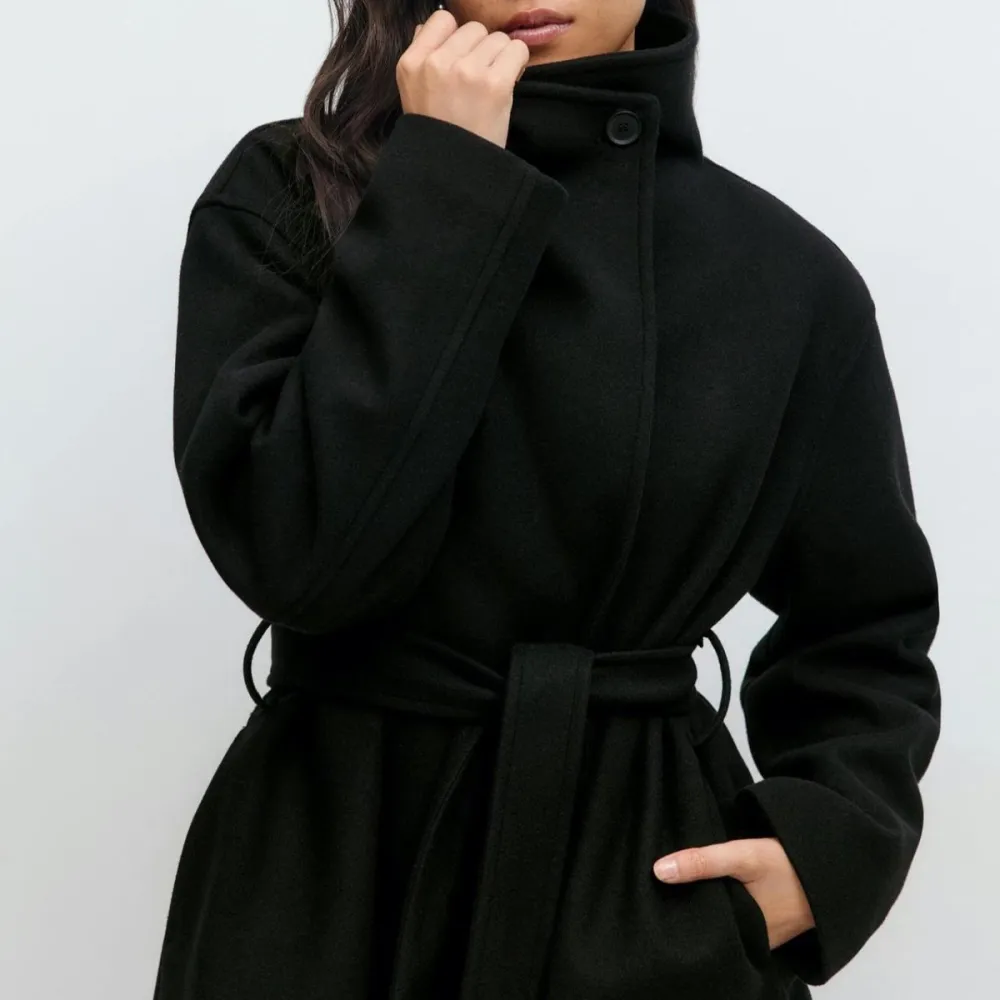 Relaxed Pearl Cascade Coat