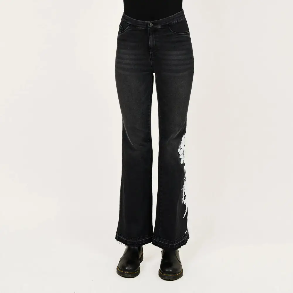 Bootcut High Rise Denim Jeans